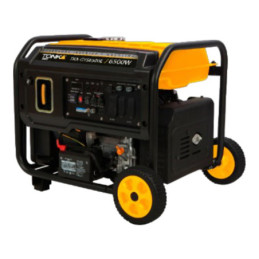 GENERADOR INVERTER 6500Wtts. 9HP, 110/220V, MARCHA, BATERÍA, LLANTAS